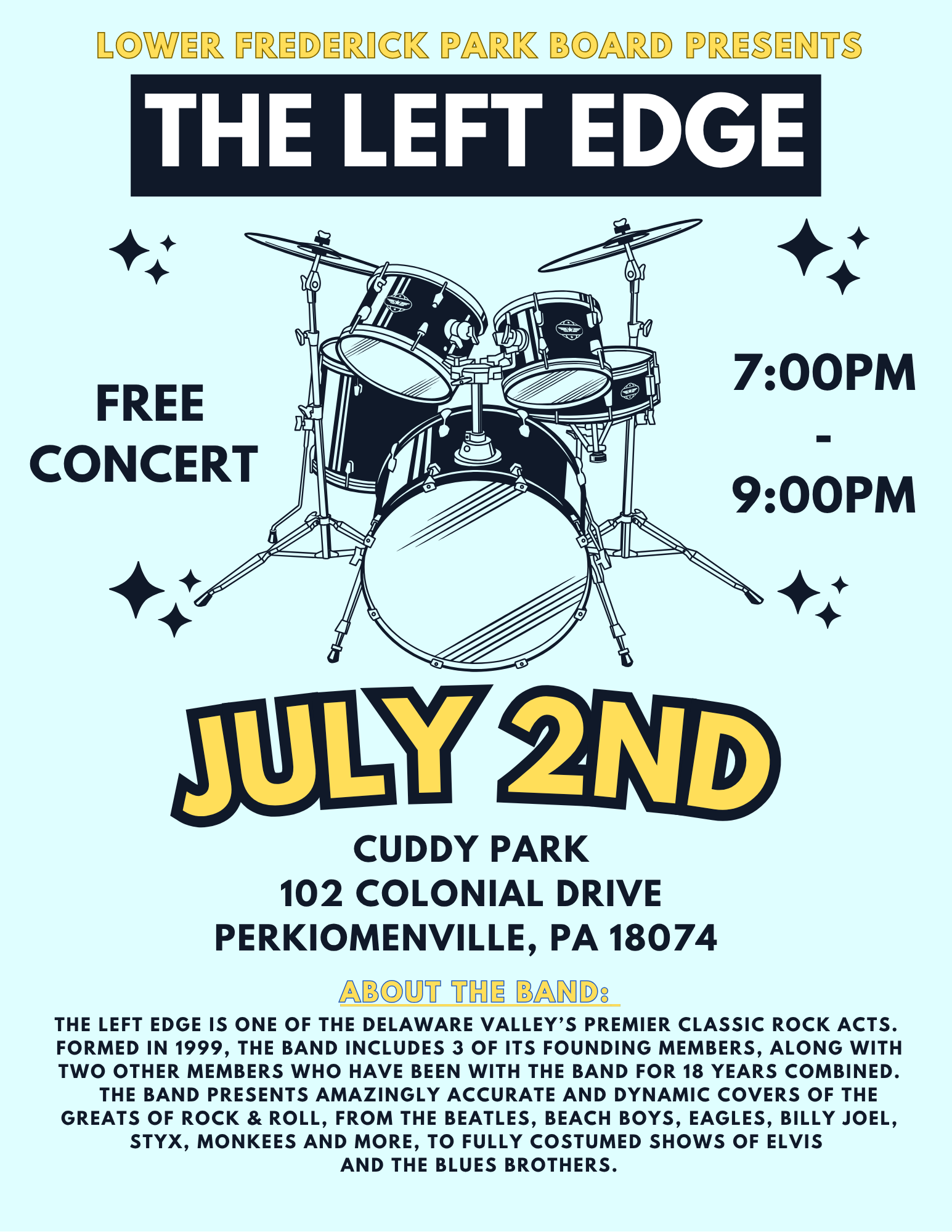 Summer Concert - Cuddy Park - Lower Frederick Township